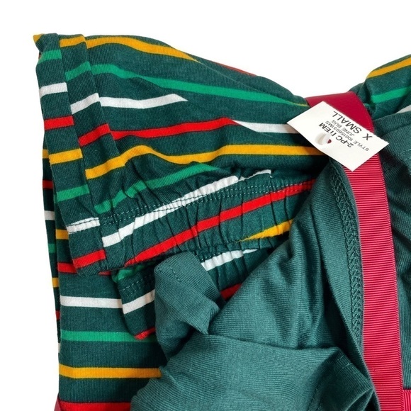 Macy’s Family PJs Pajamas Women's Merry Jingle Mix It Pajama Set XS New - Picture 6 of 6